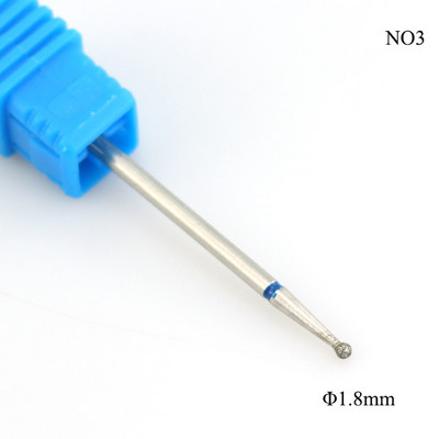 ERUIKA 11 izmēra lodīšu dimanta nagu urbjmašīna, rotējoša frēze, kutikulas tīrīšanas elektriskie uzgaļi manikīram.