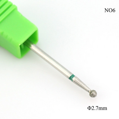 ERUIKA 11 izmēra lodīšu dimanta nagu urbjmašīna, rotējoša frēze, kutikulas tīrīšanas elektriskie uzgaļi manikīram.