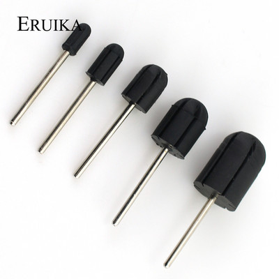 ERUIKA 1PCS Profesionāls gumijas urbis Match nagu slīpēšanas vāciņš Accessrry Electric Nail Burr Manikīra pedikīra mākslas instrumenti