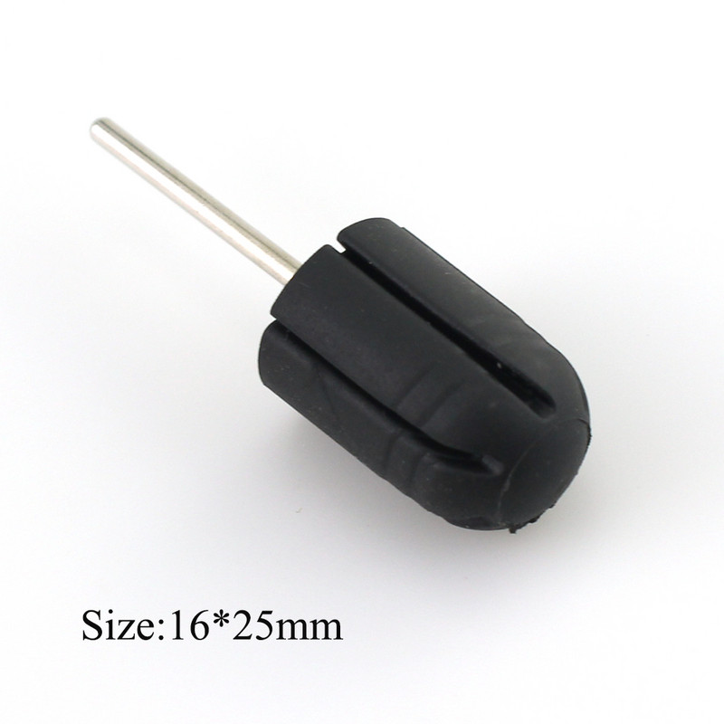 ERUIKA 1PCS Profesionāls gumijas urbis Match nagu slīpēšanas vāciņš Accessrry Electric Nail Burr Manikīra pedikīra mākslas instrumenti