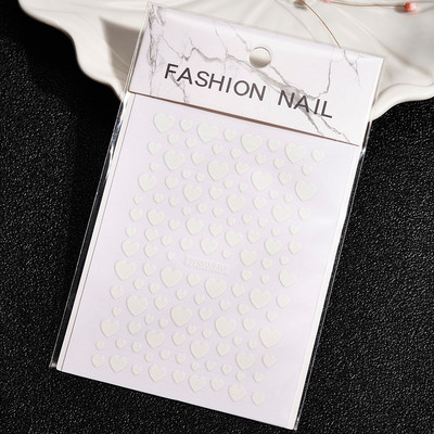 1 buc Kawaii Love Heart Nail Art Autocolante 3D Colorat Hollow Love Design Nail Slider Decals Autocolante de dimensiuni mixte pentru decorațiuni pentru unghii