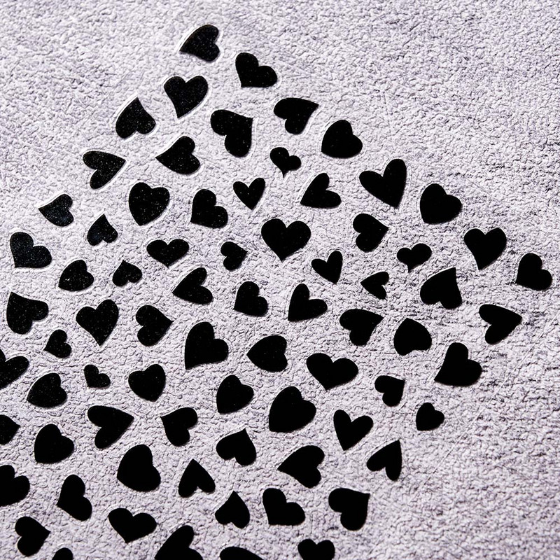 1 buc Kawaii Love Heart Nail Art Autocolante 3D Colorat Hollow Love Design Nail Slider Decals Autocolante de dimensiuni mixte pentru decorațiuni pentru unghii