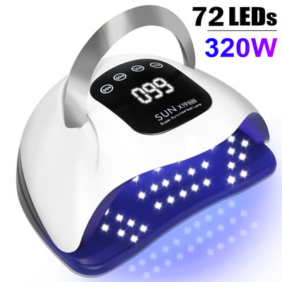 300W UV svjetiljka za nokte Profesionalno svjetlo za sušenje noktiju za sušenje noktiju Sve lampe za gel lak s velikim zaslonom za sušenje manikure