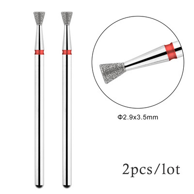 2Gb nagu urbji Droši kutikulas noņemšanai Elektriskais urbis nagu dimanta frēzei manikīram nagu mākslas piederumi