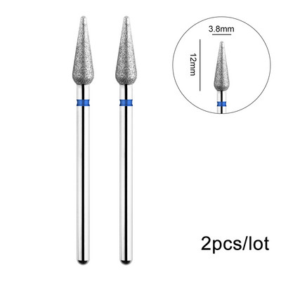 2Gb nagu urbji Droši kutikulas noņemšanai Elektriskais urbis nagu dimanta frēzei manikīram nagu mākslas piederumi