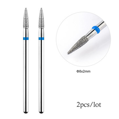 2Gb nagu urbji Droši kutikulas noņemšanai Elektriskais urbis nagu dimanta frēzei manikīram nagu mākslas piederumi