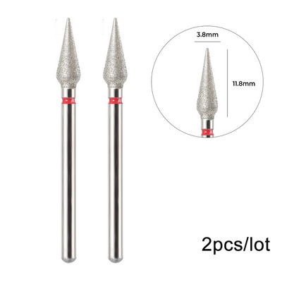 2Gb nagu urbji Droši kutikulas noņemšanai Elektriskais urbis nagu dimanta frēzei manikīram nagu mākslas piederumi