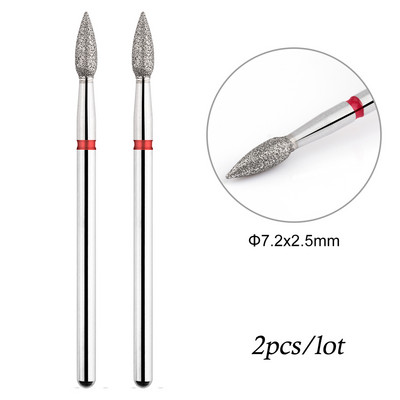 2Gb nagu urbji Droši kutikulas noņemšanai Elektriskais urbis nagu dimanta frēzei manikīram nagu mākslas piederumi