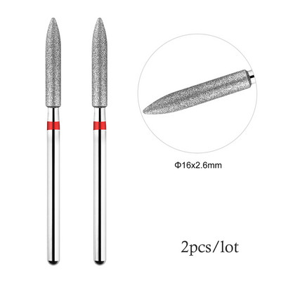 2Gb nagu urbji Droši kutikulas noņemšanai Elektriskais urbis nagu dimanta frēzei manikīram nagu mākslas piederumi