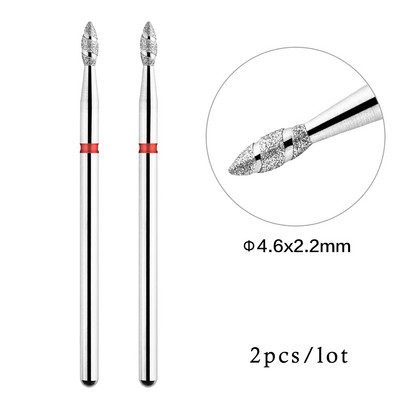 2Gb nagu urbji Droši kutikulas noņemšanai Elektriskais urbis nagu dimanta frēzei manikīram nagu mākslas piederumi