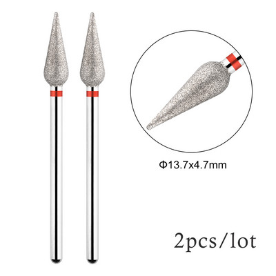 2Gb nagu urbji Droši kutikulas noņemšanai Elektriskais urbis nagu dimanta frēzei manikīram nagu mākslas piederumi