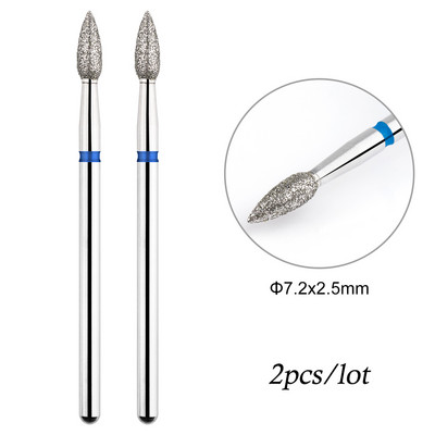 2Gb nagu urbji Droši kutikulas noņemšanai Elektriskais urbis nagu dimanta frēzei manikīram nagu mākslas piederumi