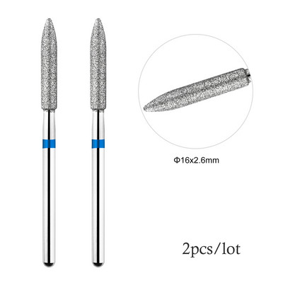 2Gb nagu urbji Droši kutikulas noņemšanai Elektriskais urbis nagu dimanta frēzei manikīram nagu mākslas piederumi