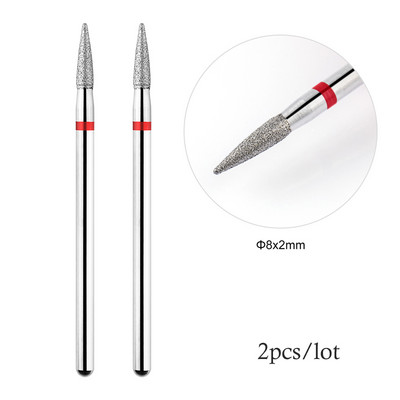 2Gb nagu urbji Droši kutikulas noņemšanai Elektriskais urbis nagu dimanta frēzei manikīram nagu mākslas piederumi