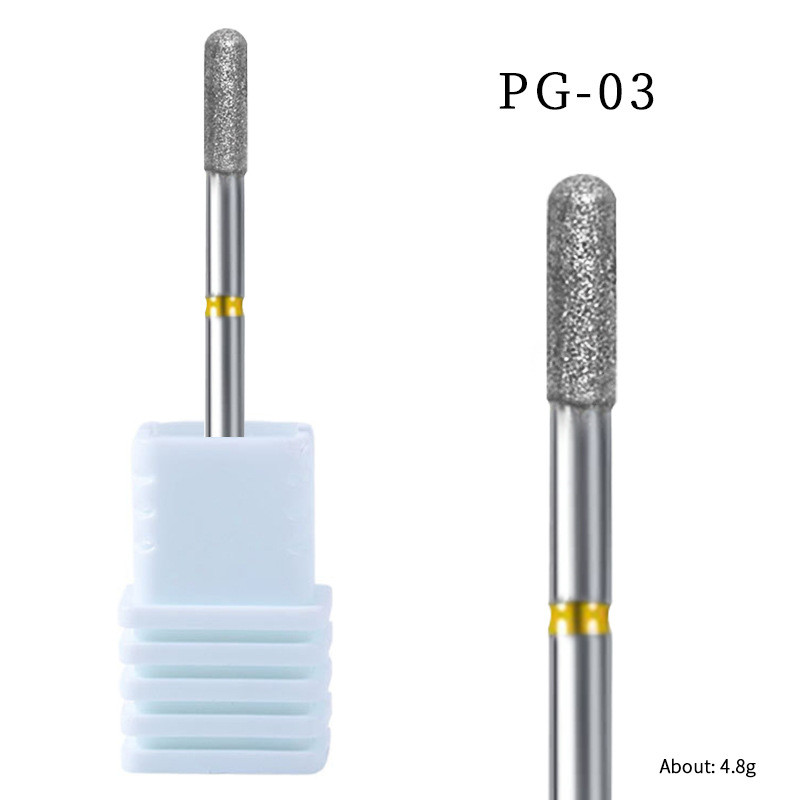 Dimanta nagu urbji Drill Nails Manikīra pedikīra noņemšanas instrumenti akrila gēla nagiem Dead Skin nagu lakas pulēšanas rīks