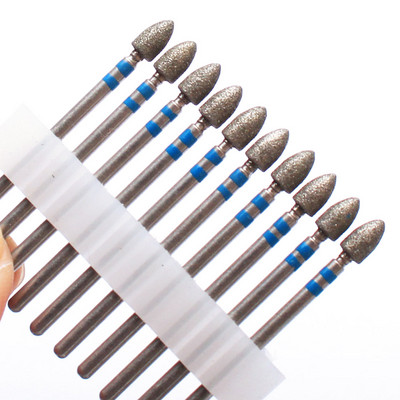 10kom Setovi svrdla za nokte Rezači plamena Pedikura Električne bušilice za manikuru Turpije Alati za uklanjanje kutikule Dodaci