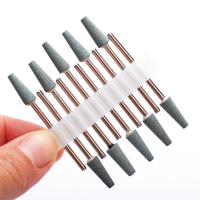10kom Setovi svrdla za nokte Rezači plamena Pedikura Električne bušilice za manikuru Turpije Alati za uklanjanje kutikule Dodaci