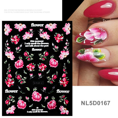 1gab 5D reljefi ziedu nagu uzlīmes Lācis Trusis Ģeometriskās līnijas Ziedu slīdņi Pašlīmējošās tulpes Margrietiņas nagu uzlīmes Aptinumi