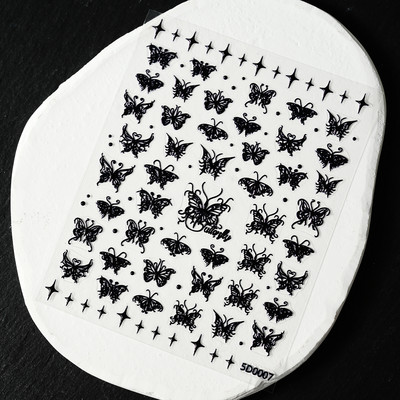 1gab 5D reljefi ziedu nagu uzlīmes Lācis Trusis Ģeometriskās līnijas Ziedu slīdņi Pašlīmējošās tulpes Margrietiņas nagu uzlīmes Aptinumi