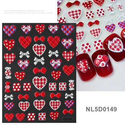 1gab 5D reljefi ziedu nagu uzlīmes Lācis Trusis Ģeometriskās līnijas Ziedu slīdņi Pašlīmējošās tulpes Margrietiņas nagu uzlīmes Aptinumi