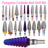 1gab 56 veidi Volframa karbīda nagu urbjmašīna elektriskie nagu frēzes griezēji manikīra mašīnai nagu vīles Piederumi
