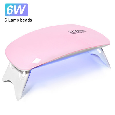 48/6W UV LED svjetiljka za nail art za brzo stvrdnjavanje punog UV gela, profesionalno sušenje noktiju sa senzorom pokreta, prijenosna oprema za salon za nokte