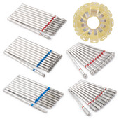 Dmoley 10gb dimanta frēzes nagu urbjmašīnu komplekts manikīra piederumu pedikīram elektrisko mašīnu nagu uzgaļu urbšanas instrumenti