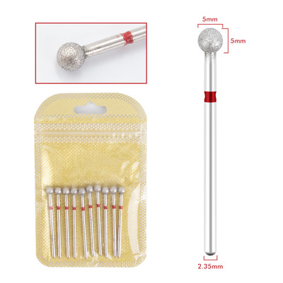 Dmoley 10gb dimanta frēzes nagu urbjmašīnu komplekts manikīra piederumu pedikīram elektrisko mašīnu nagu uzgaļu urbšanas instrumenti