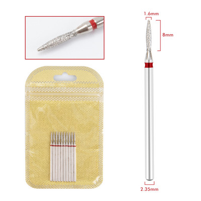 Dmoley 10gb dimanta frēzes nagu urbjmašīnu komplekts manikīra piederumu pedikīram elektrisko mašīnu nagu uzgaļu urbšanas instrumenti