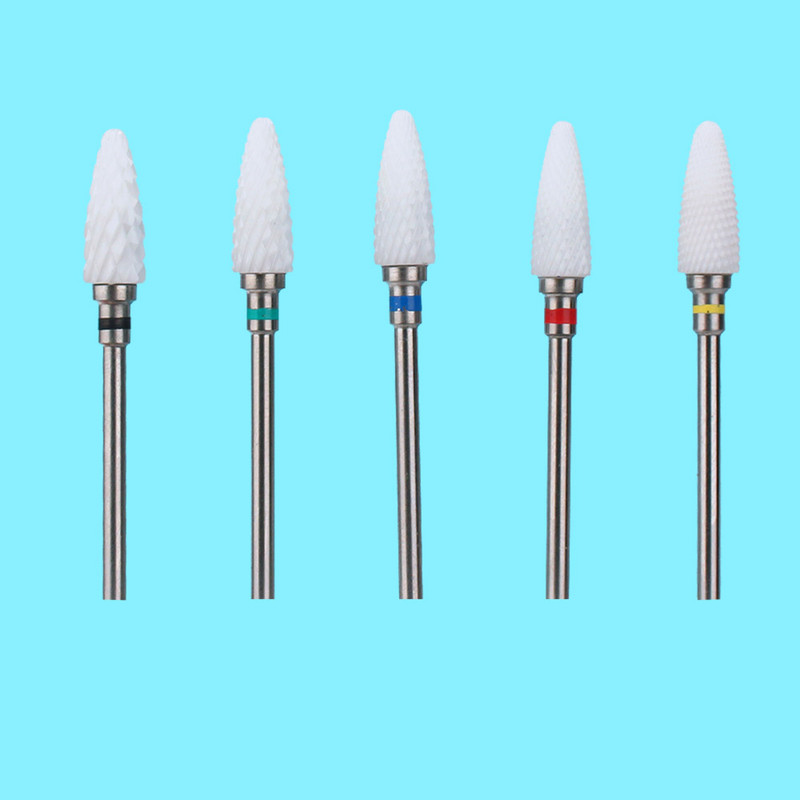 1gab. frēzes nagu urbjmašīnas manikīram Keramikas elektriskās urbšanas mašīnas piederumi pulēšanas vīles nagu mākslas instrumenti