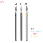 Elektriskie manikīra urbji Konusveida dimanta naglu urbis Rotācijas frēzēšanas uzgaļi kutikulas noņemšanai Instrumenti Piederumi