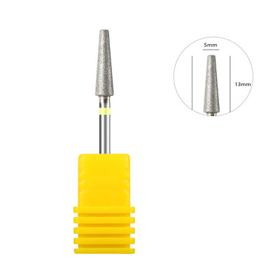 Elektriskie manikīra urbji Konusveida dimanta naglu urbis Rotācijas frēzēšanas uzgaļi kutikulas noņemšanai Instrumenti Piederumi