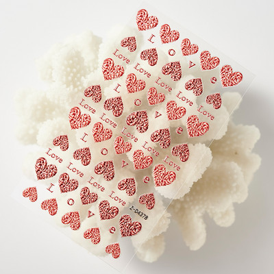 1 loksne Sea Shell 5D nagu uzlīme pludmales reljefs ziedu reljefi pašlīmējoša nagu uzlīme Ocean Summer Shell nagu slīdnis