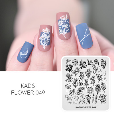 Nail Art Stamping Ploča Leptir Cvjetni Dizajn Nail Stamp Predložak za Stamping Polish DIY Ploča sa šablonom za ukrašavanje slike