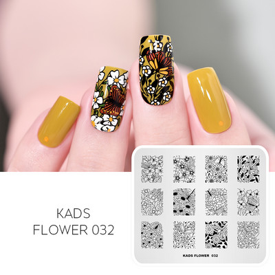 Nail Art Stamping Ploča Leptir Cvjetni Dizajn Nail Stamp Predložak za Stamping Polish DIY Ploča sa šablonom za ukrašavanje slike