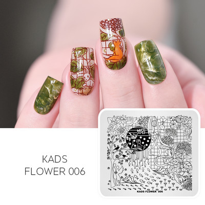 Nail Art Stamping Ploča Leptir Cvjetni Dizajn Nail Stamp Predložak za Stamping Polish DIY Ploča sa šablonom za ukrašavanje slike