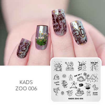 Nail Art Stamping Ploča Leptir Cvjetni Dizajn Nail Stamp Predložak za Stamping Polish DIY Ploča sa šablonom za ukrašavanje slike