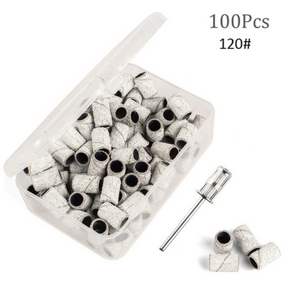 80#120#180# Alati za nokte Trake za brušenje Manikura Pedikura Električna bušilica Trake za brušenje Odstranjivač laka Brusilica Svrdla 100kom/Kutija#