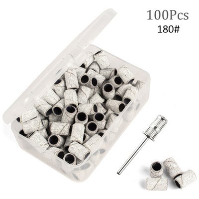 80#120#180# Alati za nokte Trake za brušenje Manikura Pedikura Električna bušilica Trake za brušenje Odstranjivač laka Brusilica Svrdla 100kom/Kutija#