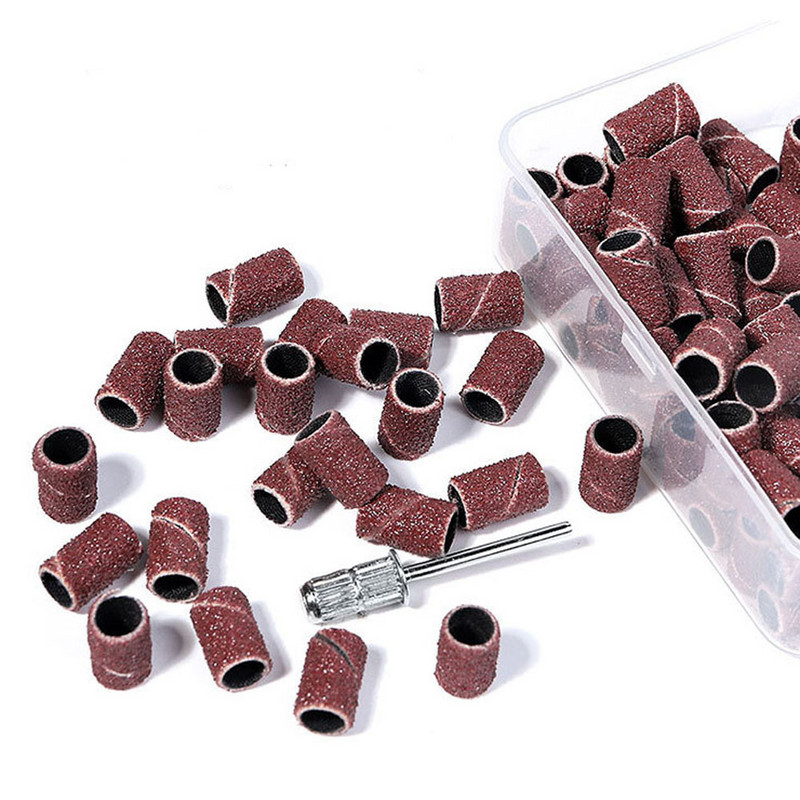 80#120#180# Alati za nokte Trake za brušenje Manikura Pedikura Električna bušilica Trake za brušenje Odstranjivač laka Brusilica Svrdla 100kom/Kutija#