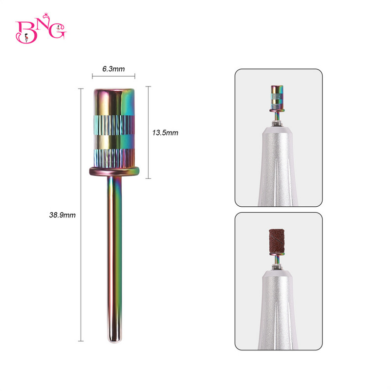 Nagu serdeņa uzgalis slīpēšanas lentēm Manikīrs Nagu noņemšanas līdzeklis Slīpēšanas uzgaļi Griezēji Instrumenti Pedikīrs Elektriskā serdeņa rokturis