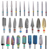 Pro keramikas karbīda volframa nagu urbjmašīnas frēzēšana griezējam Konusveida formas taisnas griešanas urbis akrila nagu želejai