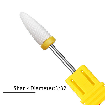 Pro keramikas karbīda volframa nagu urbjmašīnas frēzēšana griezējam Konusveida formas taisnas griešanas urbis akrila nagu želejai