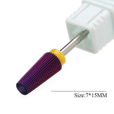 Pro keramikas karbīda volframa nagu urbjmašīnas frēzēšana griezējam Konusveida formas taisnas griešanas urbis akrila nagu želejai