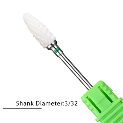 Pro keramikas karbīda volframa nagu urbjmašīnas frēzēšana griezējam Konusveida formas taisnas griešanas urbis akrila nagu želejai