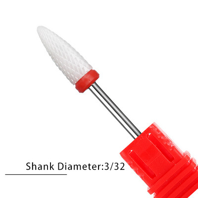 Pro keramikas karbīda volframa nagu urbjmašīnas frēzēšana griezējam Konusveida formas taisnas griešanas urbis akrila nagu želejai