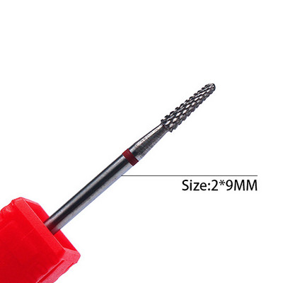 Pro keramikas karbīda volframa nagu urbjmašīnas frēzēšana griezējam Konusveida formas taisnas griešanas urbis akrila nagu želejai