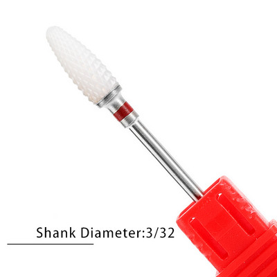 Pro keramikas karbīda volframa nagu urbjmašīnas frēzēšana griezējam Konusveida formas taisnas griešanas urbis akrila nagu želejai