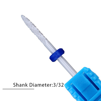 Pro keramikas karbīda volframa nagu urbjmašīnas frēzēšana griezējam Konusveida formas taisnas griešanas urbis akrila nagu želejai