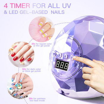 Νέας σχεδίασης λάμπα UV LED For Drying Gel Varnish Nail Dryer Manicure Tools Drying Lamp For Nails Professional Gel Lamp Ongle